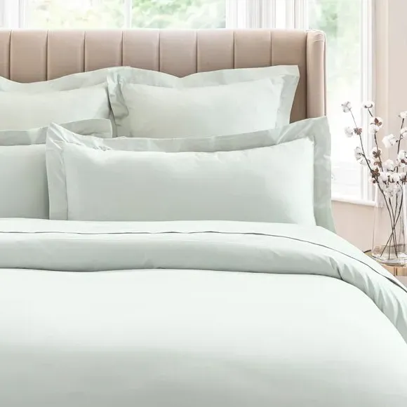 King Size Oxford Pillowcase - Grey, Cotton