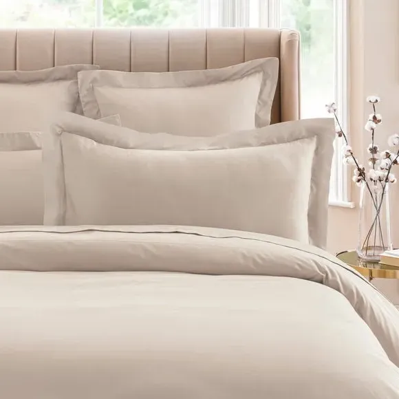 King Size Oxford Pillowcase - Natural, Cotton
