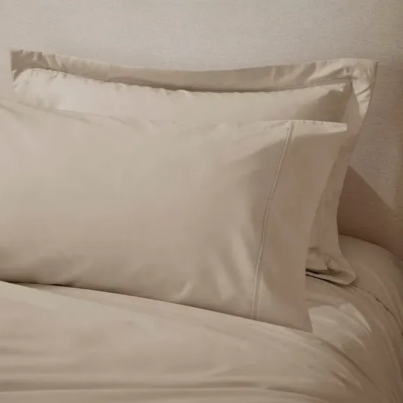King Size Pillowcase 400 Thread - Coffee, Cotton image