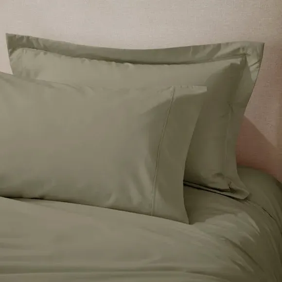 King Size Pillowcase 400 Thread - Khaki, Cotton