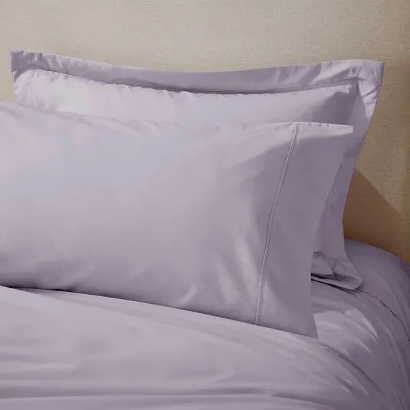 King Size Pillowcase 400 Thread - Lilac, Cotton