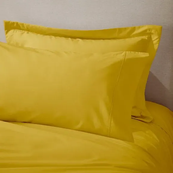 King Size Pillowcase 400 Thread - Ochre, Cotton