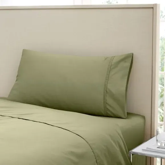 King Size Pillowcase 500 Thread Count - Olive