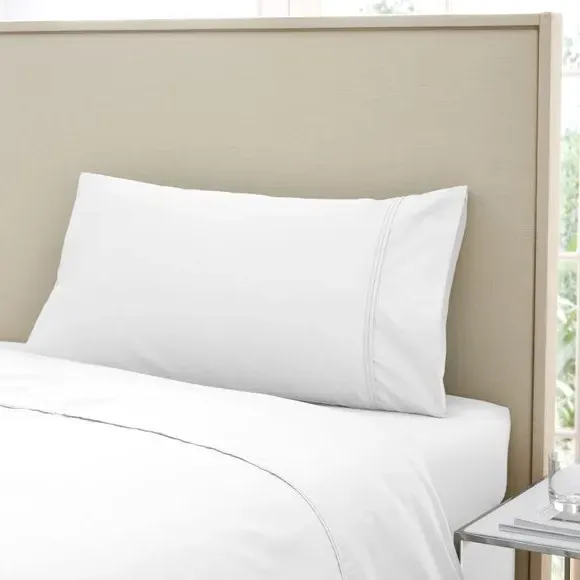 King Size Pillowcase 500 Thread Count - White