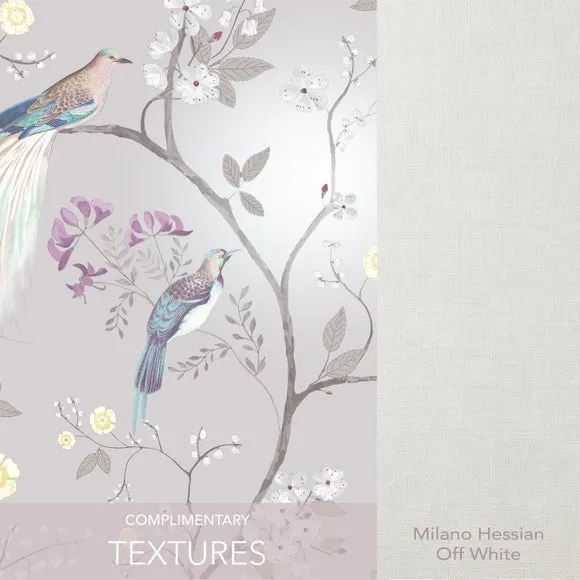 Maiya Wallpaper Bird & Floral - Grey