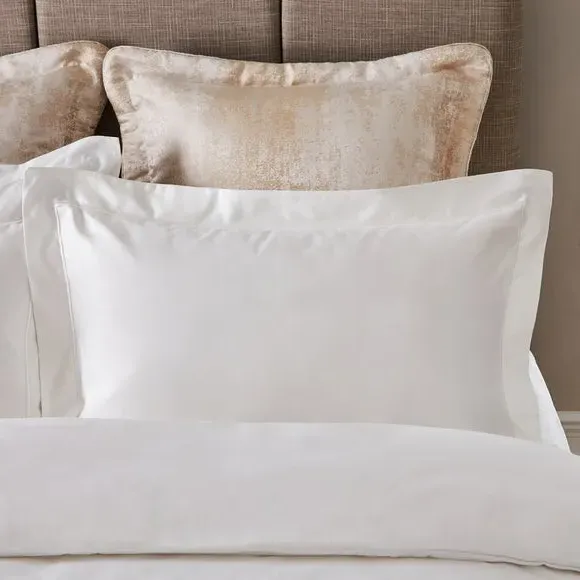 Oxford Pillowcase 1000 Thread Count - White, Cotton image