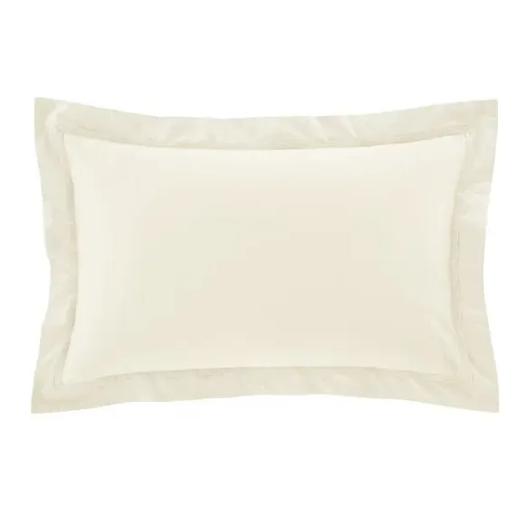 Oxford Pillowcase 500 Thread Count - Cream, Cotton