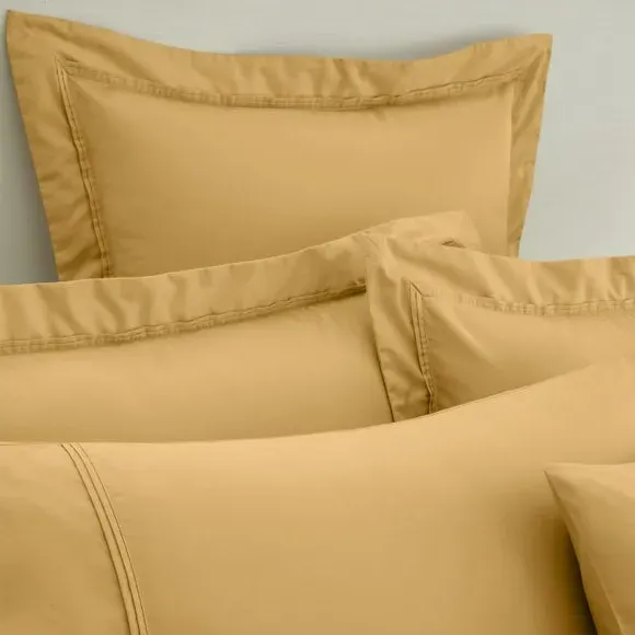 Oxford Pillowcase 500 Thread Count - Honey, Cotton