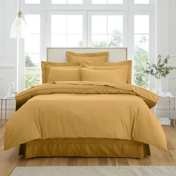 Oxford Pillowcase 500 Thread Count - Honey, Cotton