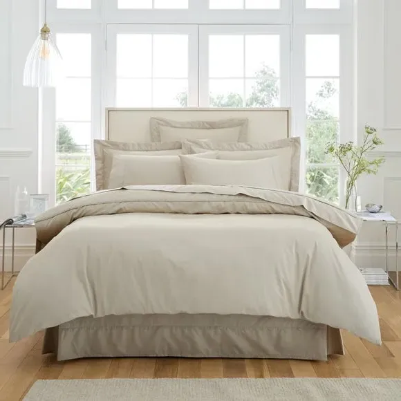 Oxford Pillowcase 500 Thread Count - Mushroom, Cotton