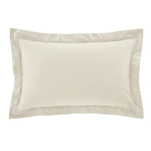 Oxford Pillowcase 500 Thread Count - Mushroom, Cotton
