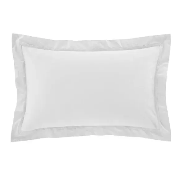 Oxford Pillowcase 500 Thread Count - Silver, Cotton