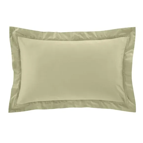 Oxford Pillowcase 500 Thread Count - Soft Olive, Cotton