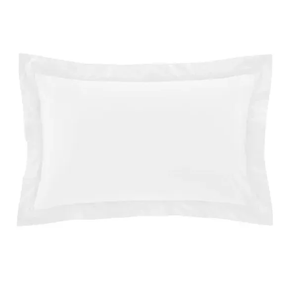 Oxford Pillowcase 500 Thread Count - White, Cotton