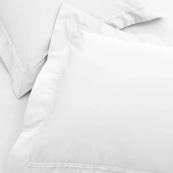 Oxford Pillowcase 500 Thread Count - White, Cotton