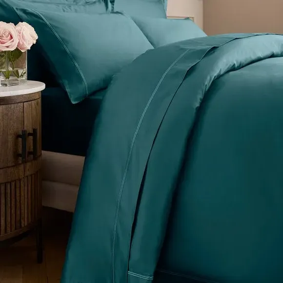 Oxford Pillowcase 800 Thread Count - Blue, Cotton