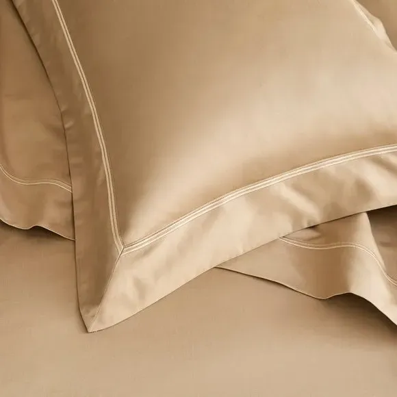 Oxford Pillowcase 800 Thread Count - Camel, Cotton