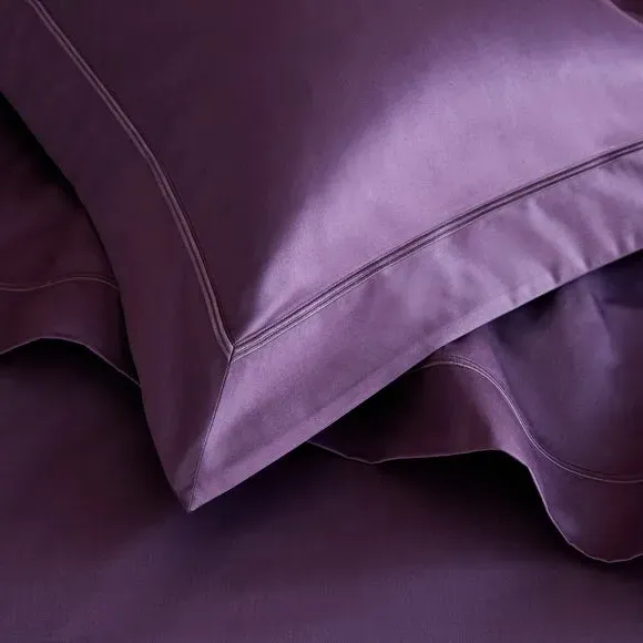 Oxford Pillowcase 800 Thread Count - Damson, Cotton