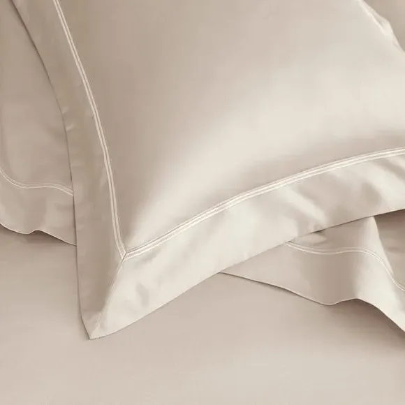 Oxford Pillowcase 800 Thread Count - Ivory, Cotton