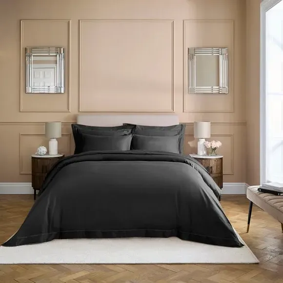 Oxford Pillowcase 800 Thread Count - Steel, Cotton