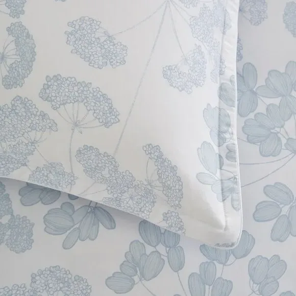 Oxford Pillowcase Pair - Blue, Cotton