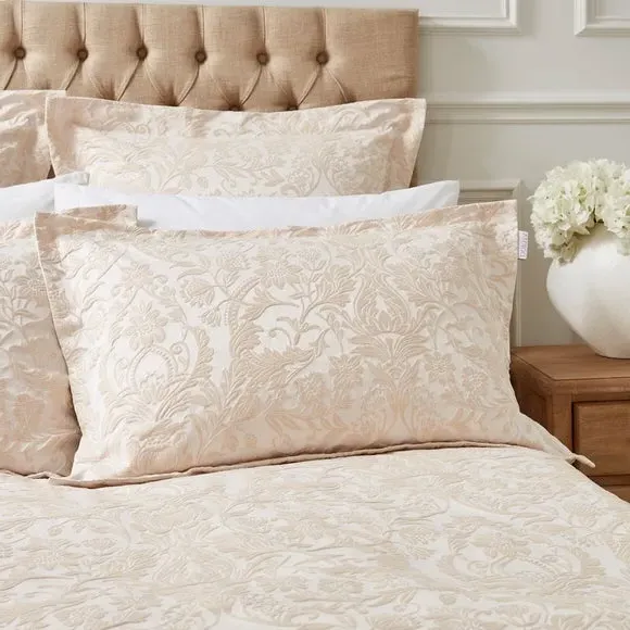 Oxford Pillowcase Pair - Champagne, Polycotton image