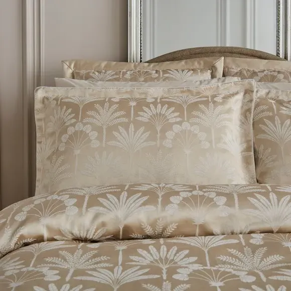 Oxford Pillowcase Pair - Cream, Jacquard image