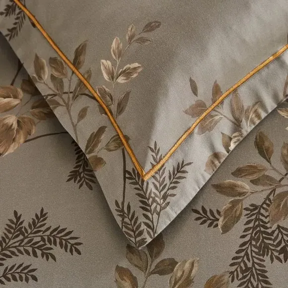 Oxford Pillowcase Pair - Gold, Cotton Sateen