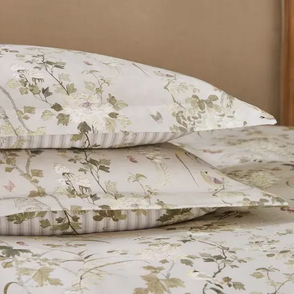 Oxford Pillowcase Pair - Natural, Cotton Sateen