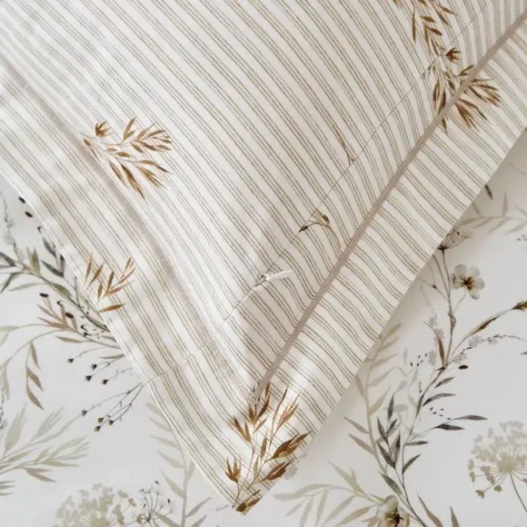 Oxford Pillowcase Pair - Natural, Cotton Sateen