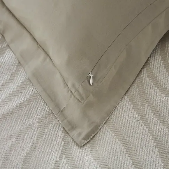 Oxford Pillowcase Pair - Silver, Cotton Blend