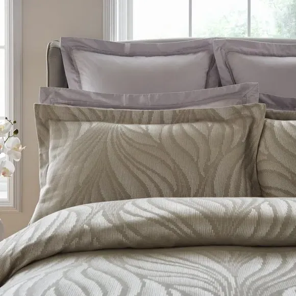 Oxford Pillowcase Pair - Silver, Cotton Blend image