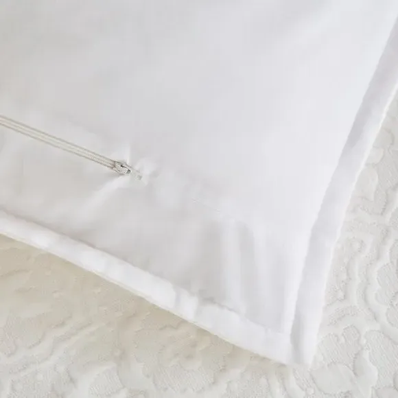 Oxford Pillowcase Pair - White, Cotton Blend
