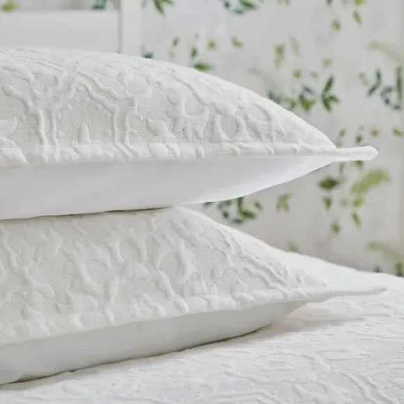 Oxford Pillowcase Pair - White, Cotton Blend image