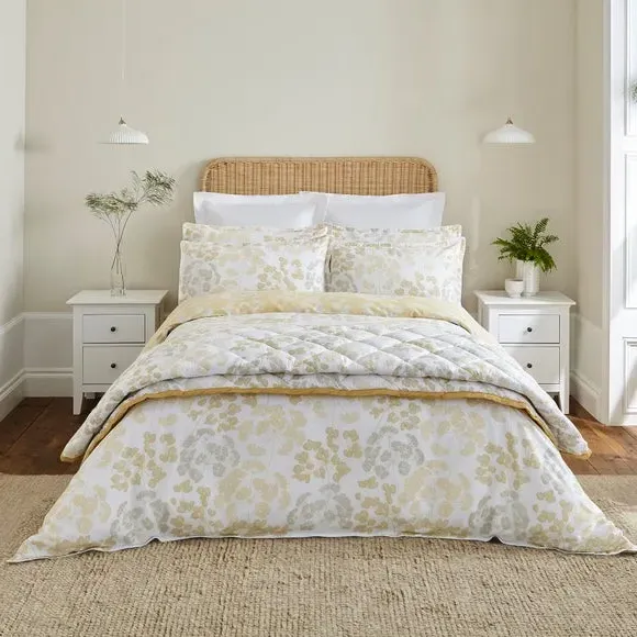 Oxford Pillowcase Pair - Yellow, Cotton Sateen