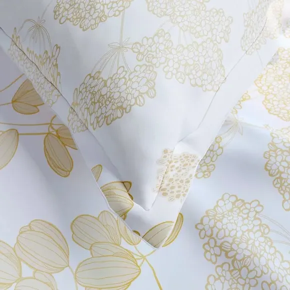Oxford Pillowcase Pair - Yellow, Cotton Sateen