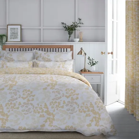 Oxford Pillowcase Pair - Yellow, Cotton Sateen