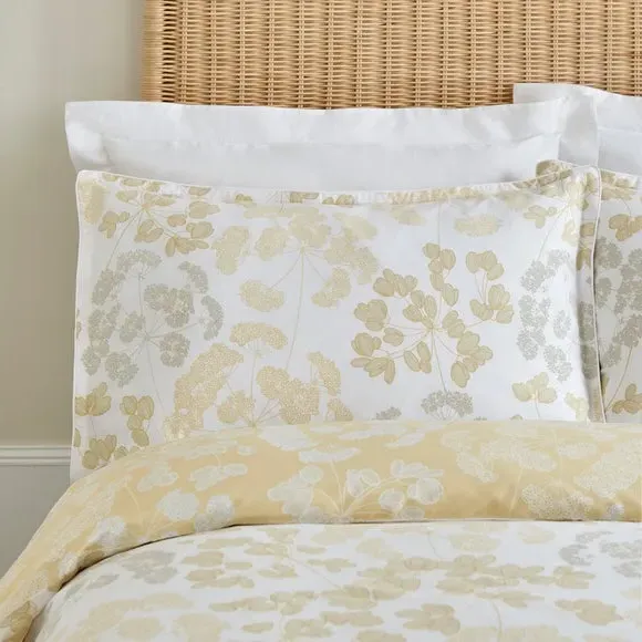 Oxford Pillowcase Pair - Yellow, Cotton Sateen image