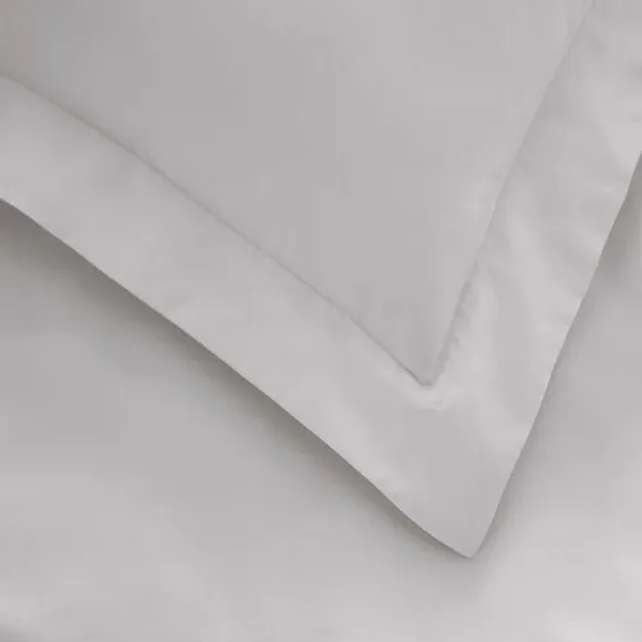 Oxford Pillowcase with Zipper - Grey, TENCEL