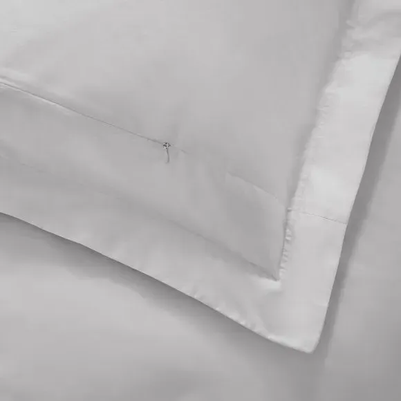 Oxford Pillowcase with Zipper - Grey, TENCEL