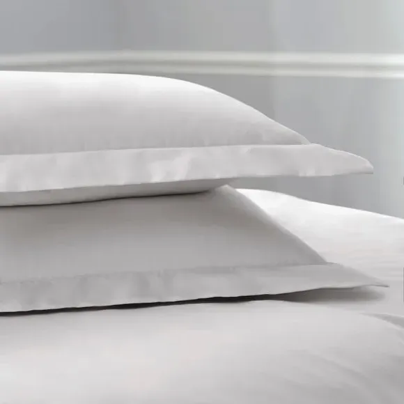 Oxford Pillowcase with Zipper - Grey, TENCEL image