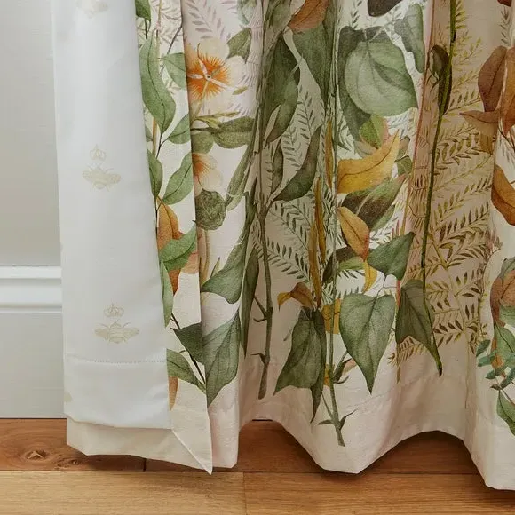 Pencil Pleat Blackout Curtains - Cream, Cotton