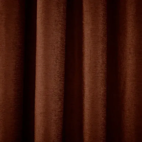 Pencil Pleat Curtains with Lining - Cognac