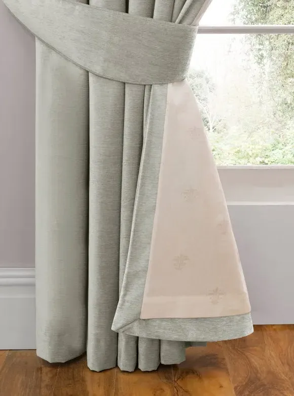 Pencil Pleat Curtains with Lining - Duck Egg