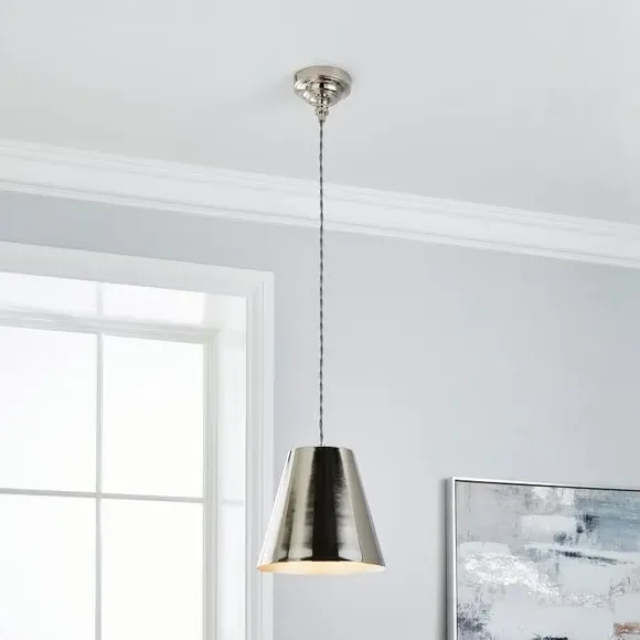 Pendant Light with Adjustable Height - Nickel image
