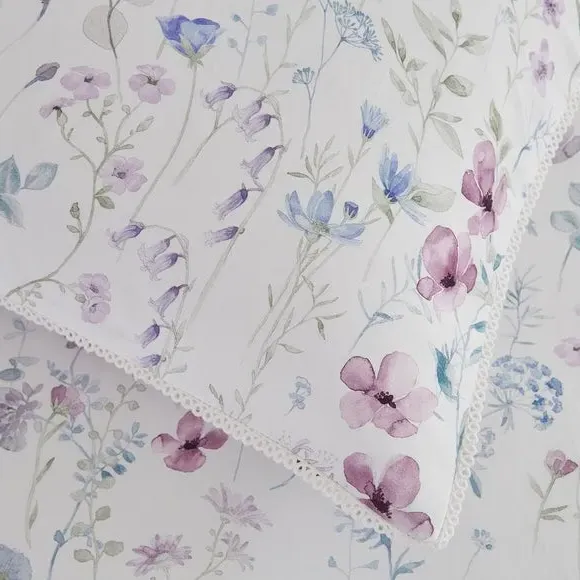 Pillowcase Pair with Zip Closure - Mauve, Cotton