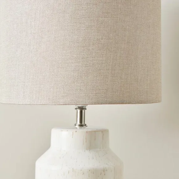 Ceramic Table Lamp with Switch - Grey, Ceramic