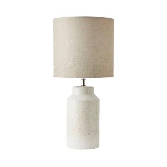 Ceramic Table Lamp with Switch - Grey, Ceramic
