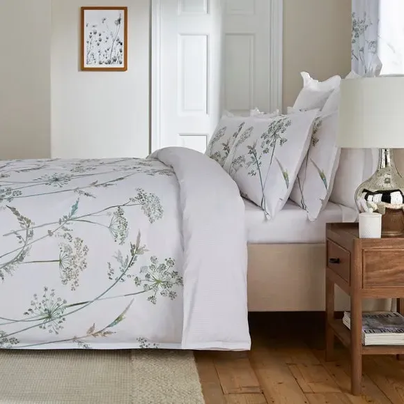 Duvet Cover Set with Pillowcase - Green, Cotton