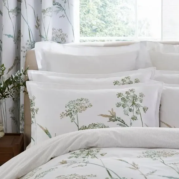 Duvet Cover Set with Pillowcase - Green, Cotton